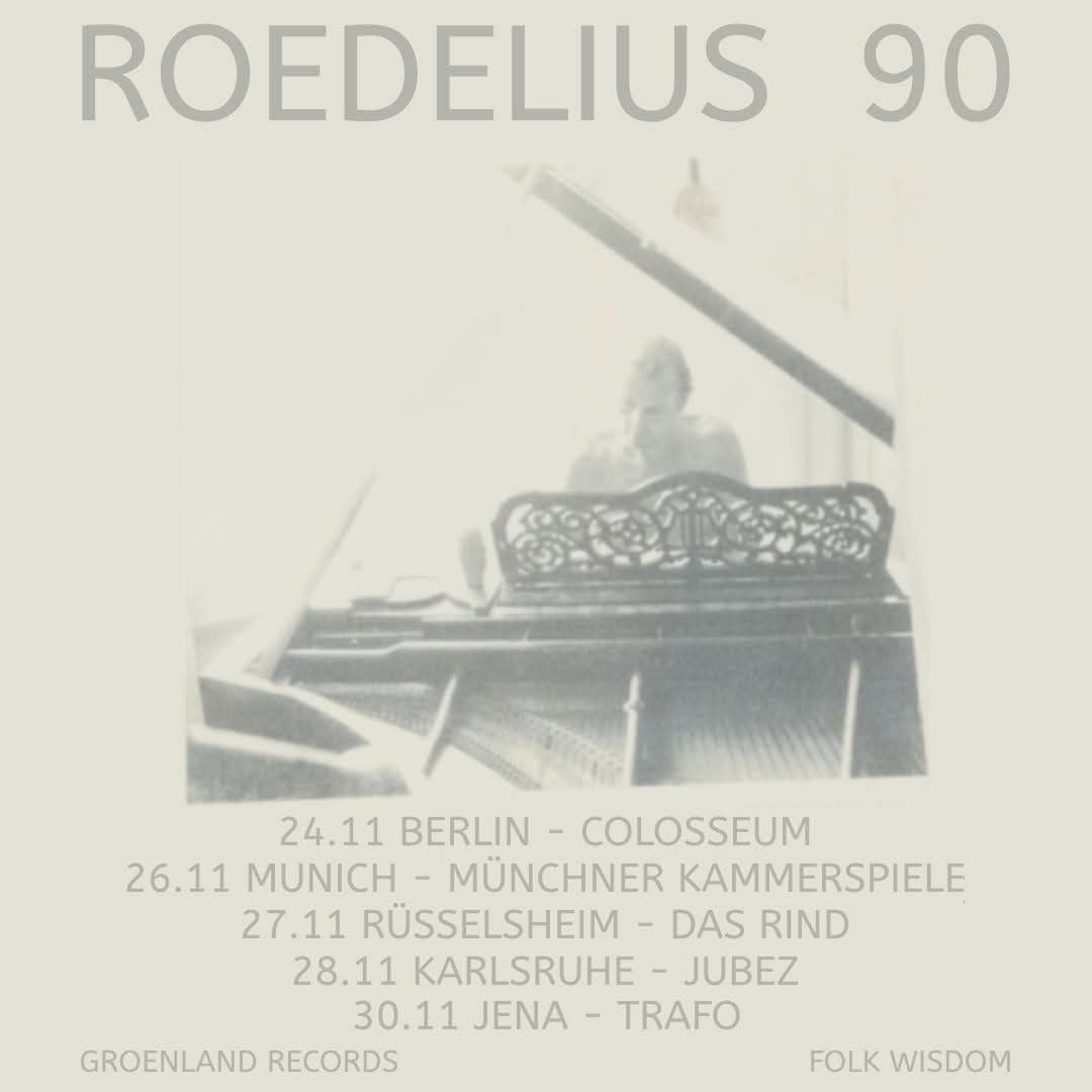 Roedelius 90 Concert tour germany